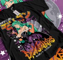 Daarkstalkers Revenge Vampire Morrigan Retro Anime Gaming Waifu T-Shirt S
