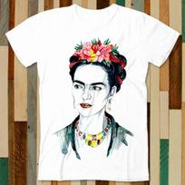 Frida Kahlo Art Drawing Flower T Shirt Adult Unisex Men Women Retro Design Tee Vintage Top A4947 3XL