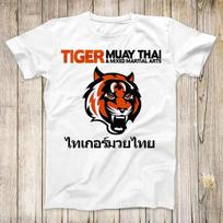 Muay Thai Tiger Fighting Tee Thailand Sport Design Super Cool Men Women Fashion Gift Top T-Shirt 2722 S