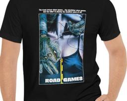 Road Games Movie T-Shirt Black Short Sleeve Tee L