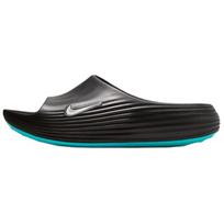 Nike Reactx Rejuven8 Šlepetės Juodos Gamma Mėlynos Vyriški Sandalai Metalinis Sidabro HV4479003 40 black