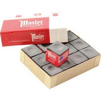 Biliardo kreida Master Charcoal, 12 vnt.