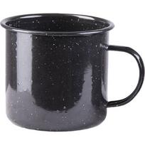 Juodas emaliuotas puodelis, 680 ml