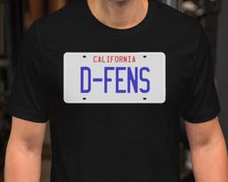 D-Fens License Plate - Unisex T-Shirt S