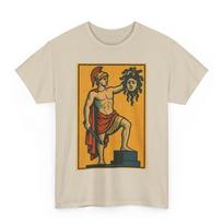 Perseus and Medusa T-Shirt: Retro Comic Mythology Tee for Greek Legend Fans 4XL