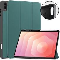 Tablet Case for Galaxy Tab S11Ultra SM-X936B TPU Pen Slot Case For Tab S11 Ultra tamsiai žalia spalva