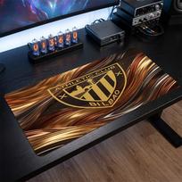 Athletic Bilbao Football Print Large Mouse Pad, Anti-Slip Extended Gaming Desk Mat for Office Home 30cmx60cm（11.8x23.6inch）