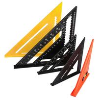 7/12inch Triangle Angle Protractor Aluminum Alloy Speed Square Measuring Ruler Carpenter Woodworking Measure Tool 0-7inch juoda