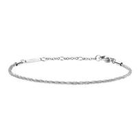 Daniel Wellington Twist design stainless steel bracelet women's silver dw00400558 mėlyna