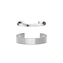 Daniel Wellington bracelet Streamlined classic engraving, light luxury, cool, high-end, simple, set, alloy bracelet, same style for men C002C1767 sidabras