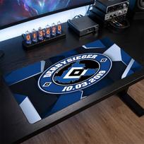 Hamburger SV Football Print Large Mouse Pad, Anti-Slip Extended Gaming Desk Mat for Office Home 30cmx60cm（11.8x23.6inch）