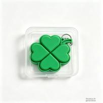 Four Leaf Clover Fidget Toy Keychain With Colorful Lights For Adhd Anxiety Relief Backpack Charm Button Toy A5