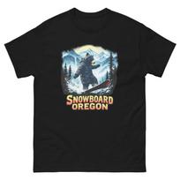 Snowboard Oregon Bear USA Snowboarding Animal T-Shirt L