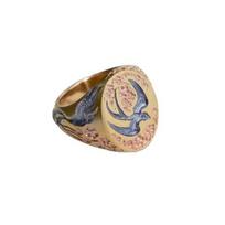 Vintage Finger Jewelry Light Luxury Bird Rings Sweet Wild Duck Ring  Party 59.8mm-Gold Bird