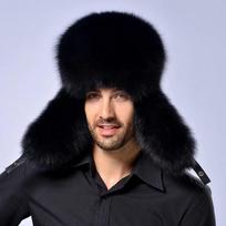 Faux Fox Fur Character Earflap Lei Feng Hat Unisex Winter Thickened Outdoor Party Use Elastic type (56-62) juoda