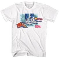 Back To The Future Movie Marty McFly Shoes Comic Book Hoverboard Men's T Shirt S