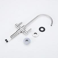 Factory Hot Selling Reverse Osmosis Stainless Steel Manual Water Filter Faucet Double Handle Easy Installation 5 Year Warranty sidabras