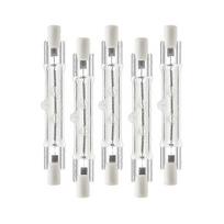 5 Pack R7s 118mm 300w 230v,r7s Halogen Linear Light Bulb, Dimmable Halogen Lamp For Construction Wo