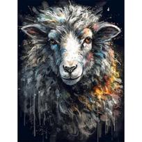 DIY Diamond Painting Realistic Animals Stitch Kit Mosaic Art Diamond Painting Full Circle/Square Diamond Home Decoration Round 20x30cm