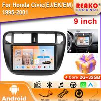 Auto radio For Honda Civic(EJ/EK/EM) 1995-2001Navigation GPS Dash Cam Carplay Car Radio Multimedia Player 5G Wifi IPS Screen 4 core 2GB+32GB carplay