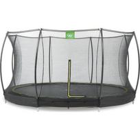 Įleidžiamas batutas EXIT Silhouette ø427 cm su apsauginiu tinklu, juodas