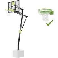 EXIT Galaxy įleidžiamas krepšinio stovas su dunk lanku, stačiakampė polikarbonato lenta