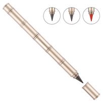 Erasable Inkless Pencil with Replacement Pen Nibs Metal Everlasting Pen No Sharpening Eternal Pen for Writing Drawing B