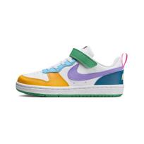 Nike Court Borough Low Rc Patogūs Sportiniai Neslystantys Dilimui Atsparūs Žemi Vaikų Riedlenčių Batai Vaikų sportbačiai Balti Violetiniai Žali FQ8378-902 28
