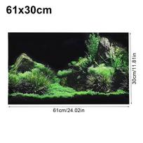 1 vnt. Žuvų jūros dugno akvariumo fono lipdukas PVC fono dekoravimo paveikslas 61x30cm