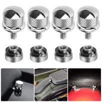4X Greito atleidimo Galinio sparno Sėdynės Varžtas Veržlė Rinkinys Motociklo tvirtinimo Varžtas Harley Sportster Xl Softail Fl Dyna Street Bob Road sidabras