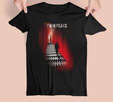 Rare Wrap Twin Peaks Laura palmer Short sleeve All size shirt XL brown