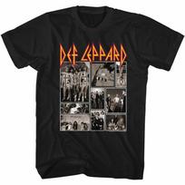 Def Leppard Def Collage Black Adult T-Shirt M