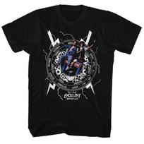 Bill and Ted Back To Time Black Adult T-Shirt L
