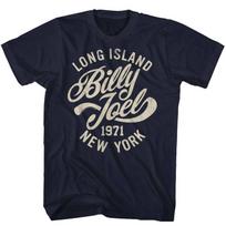 Billy Joel Long Island Navy Adult T-Shirt 4XL