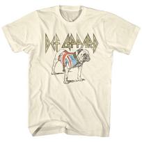 Def Leppard Bulldog Natural Adult T-Shirt M