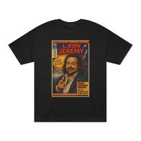 L. Ron Jeremy Komiksų Portretas Marškinėliai | Retro Komikso Viršelis Marškinėliai L black