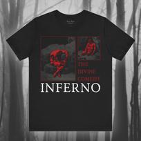 The Divine Comedy: Inferno, Dante Alighieri T-Shirt, Gustave Dore ArT-Shirt, Hell T-Shirt, Vintage Art, Creepy Gothic Unisex Short Sleeve 3XL