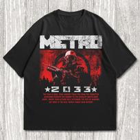 Metro 2033 T-Shirt, Horror Video Game Merchm Shouter Video Game Shirt XL