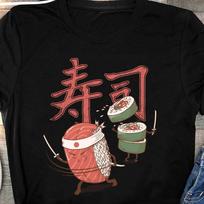 Sushi Shirt, Baking Gift, Roll Asian Food Shirt, Cute Sushi Gifts, Japanese Foodie Gift, Funny Gag Shirt, Seafood Cooking Y2k Silly Tee 2XL