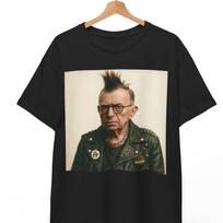 Jean Paul Sartre Punk Mugshot T-Shirt: Edgy Existentialist Tee M