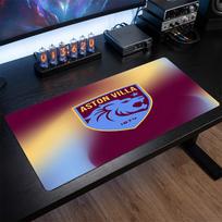 Aston Villa Football Print Large Mouse Pad, Anti-Slip Extended Gaming Desk Mat for Office Home 30cmx60cm（11.8x23.6inch）