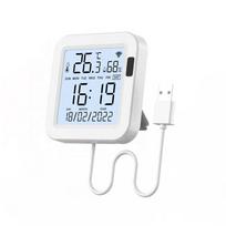 WiFi Digital Temperature Humidity Sensor Hygrometer Thermometer LCD Display Alexa Google Home WIFI Temperature Humidity Sensor balta