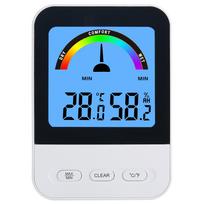 Simple Design Colorful Max Min Thermometer Hygrometer Digital Temperature Humidity Meter balta