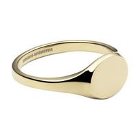 Daniel Wellington Seal shape design ring, same style for men and women, couple model, gold DW00401151 auksas