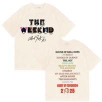 Limited The Weeknd Hurry Up Tomorrow Album 2026 Merch TShirt Unisex Unisex Hip Hop Fashion Oversized Short Sleeve Streetwear Tees S