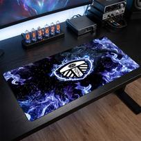 Leeds United Football Print Large Mouse Pad, Anti-Slip Extended Gaming Desk Mat for Office Home 30cmx60cm（11.8x23.6inch）