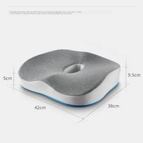 JAGO Office Chair Cushion, Breathable Memory Foam Seat Pad, Long-Sitting Aid, Tailbone Pressure Relief, Hemorrhoid Butt Pad