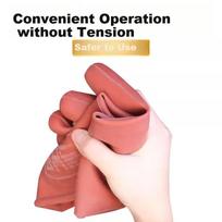 Insulation Gloves, 12KV Flat Plate High-Voltage Resistant Anti-Electric Shock Gloves, Natural Rubber, Hand-Shaped Design for Work, 1 Pair