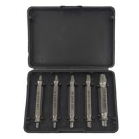 6PCS Manufacturer Customized Damaged Screw Extractor Broken Bolt Stripped Set for Stripped Broken Bolts Screws (as the picture,Nature&High Speed Steel 6542)