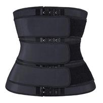 Women's Sports Thick Anti-Bacterial Spandex/Polyester Waist Cinchers for Body Shaping Sweat-Inducing Fitness Waist Training S